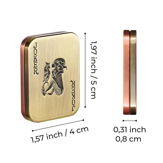 Magnetic Poker Push Card Fidget Toys Adults Anxiety And ADHD Relief Metal EDC Slider Juguetes Antiestres Ansiedad