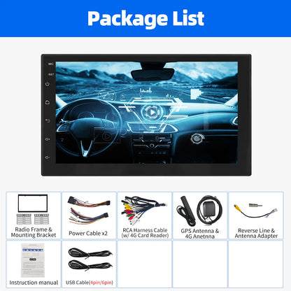 ESSGOO 7 9 10" Car Radio Android Auto Carplay Car Stereo Multimedia Player Universal WIFI GPS Autoradio Car Intelligent Systems