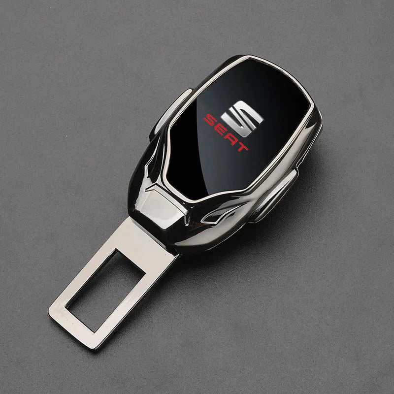 For Seat Leon FR Cupra Ateca Ibiza Arona Tarraco Alhambra Metal Car Seat Belt Clip Extension Plug Seatbelt Extender Accessories
