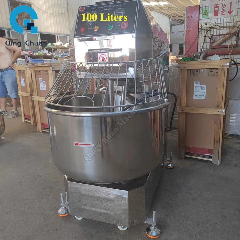 Dough Mixer Double Speed Commercial 10L to 100 Liters Kneading Machine Flours Mixing Blender