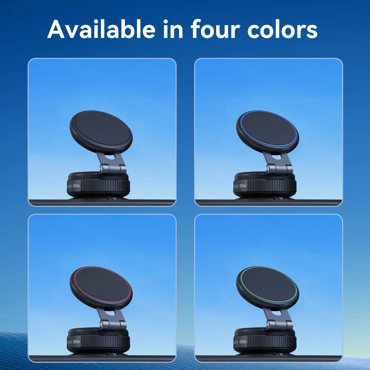 Model Powerful Vacuum Suction Mobile Phone Holder Extendable and Foldable Magnetic Mobile Phone Holder Portable Support Bracket