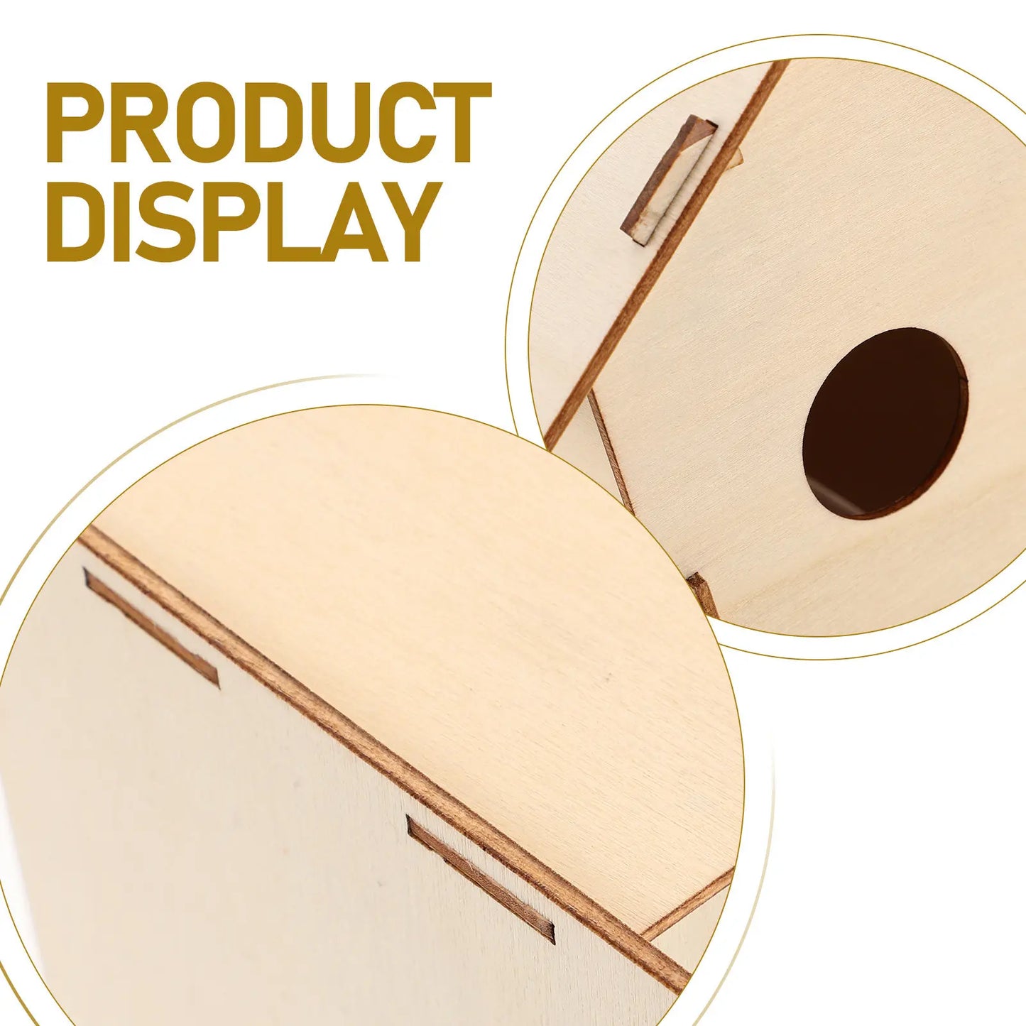 6Pcs DIY Wooden Birdhouse Painting Craft for Kids Outdoor Hanging Unpainted Wood Bird Houses to Paint Birdhouse Kit for Kids