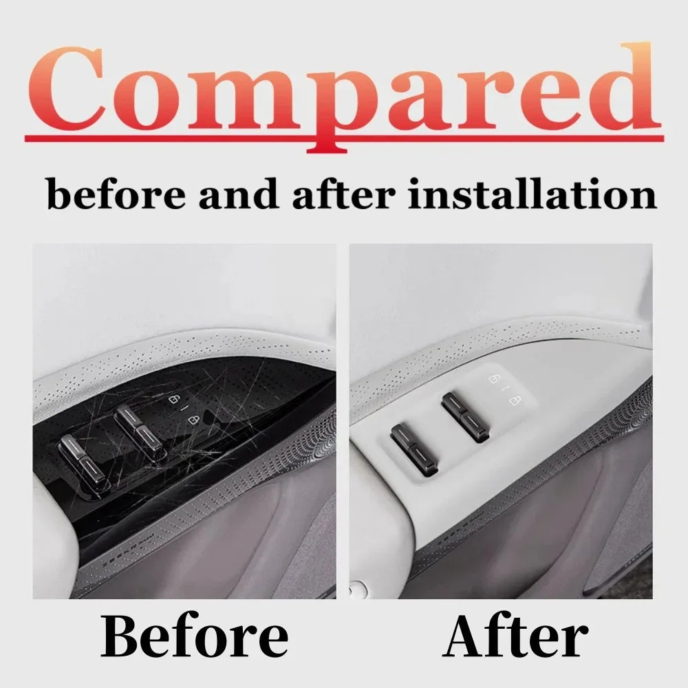 Car Window Switch Control Panel for ZEEKR 7X Interior Accessories 2024 2025 2026 for Left Hand Drive