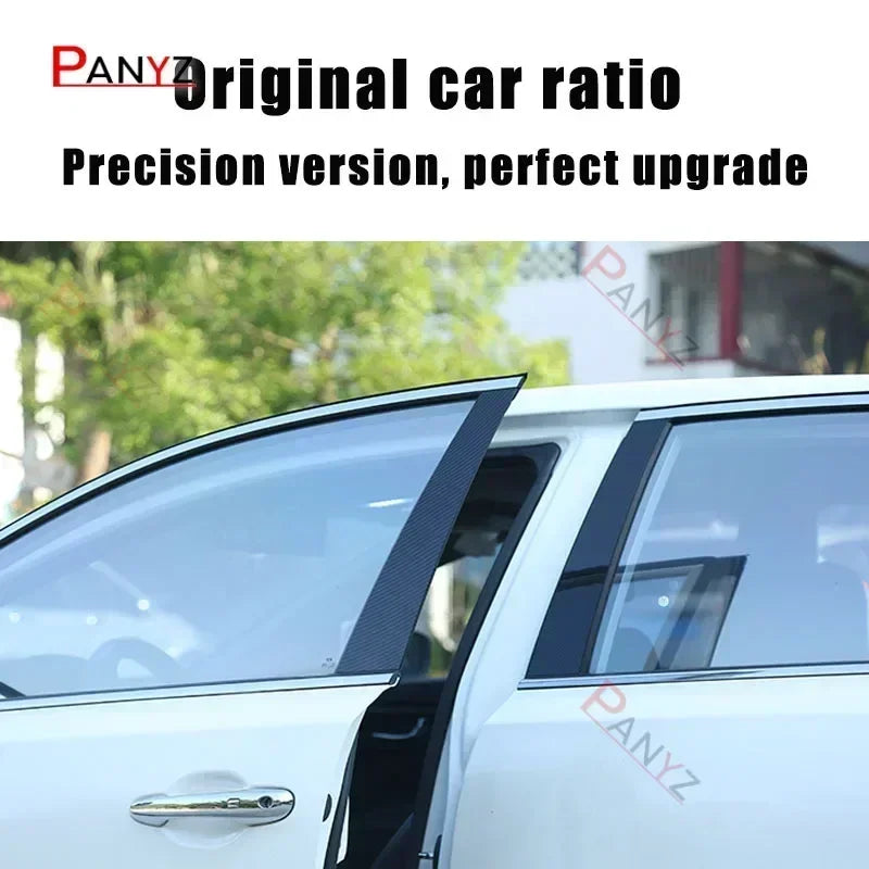New Hot 6PCS Gloss Black  Polished Pillar Posts For Land Rover Discovery 3 4 2006-2016 Window Trim Cover BC Column Sticker