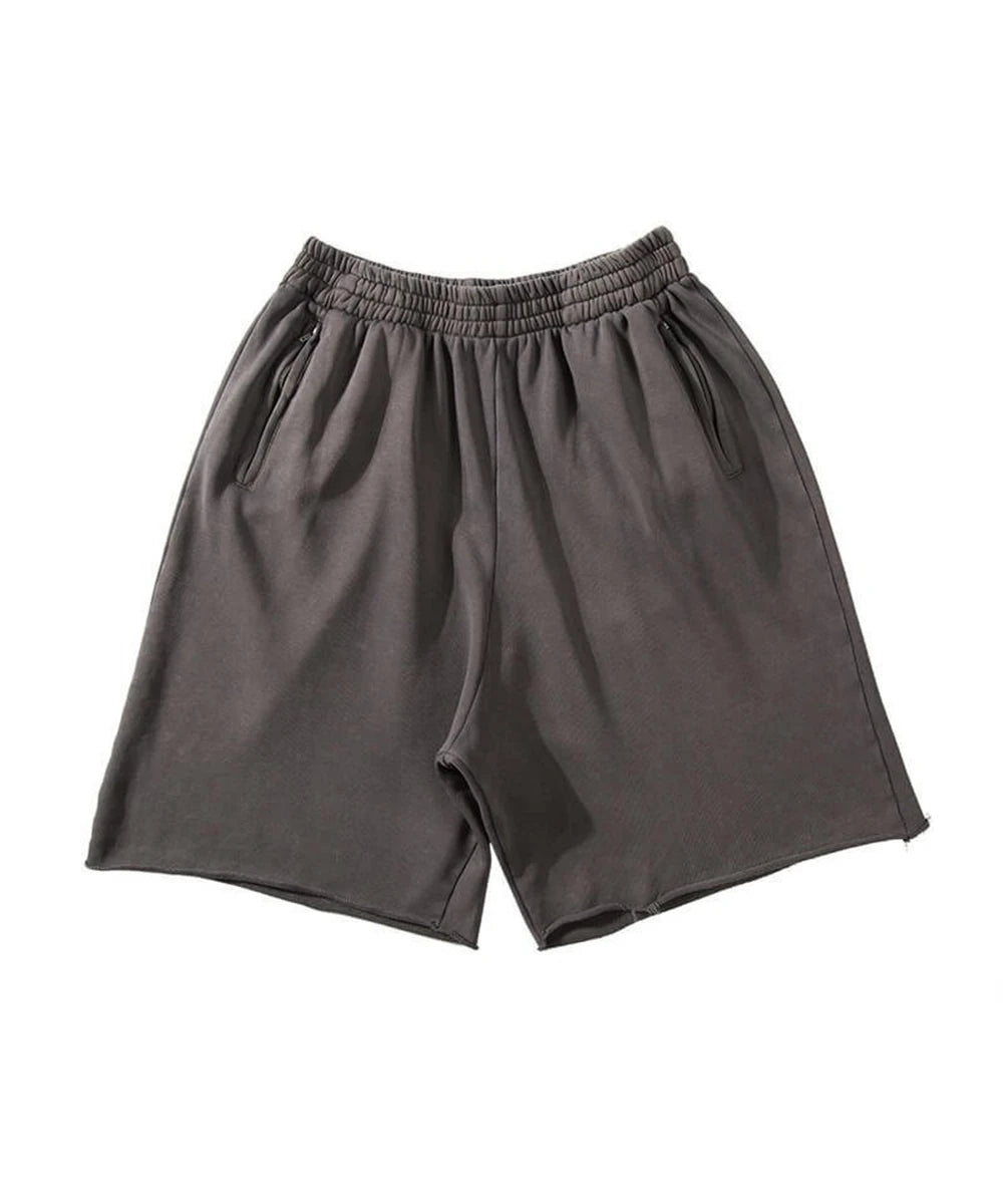 Mens Thick Cotton Sporting Running Shorts Heave Bodybuilding Sweatpants Fitness Short Jogger Gym Black Kanye Grey West Shorts