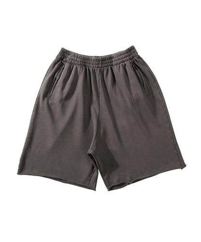 Mens Thick Cotton Sporting Running Shorts Heave Bodybuilding Sweatpants Fitness Short Jogger Gym Black Kanye Grey West Shorts