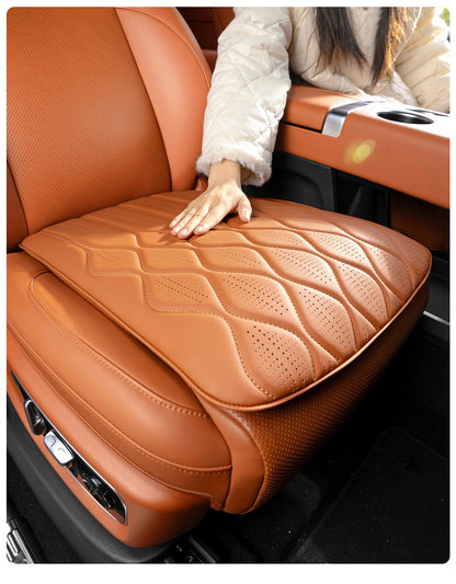 Wave style car seat cushion, creative accessory for car interior. Breathable and ventilated, suitable for all seasons