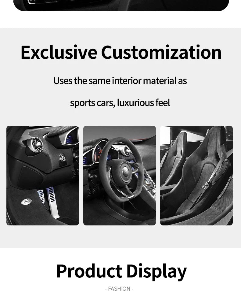 For BMW F30 F32 F34 Center Console Dashboard and Instrument Panel Trim Sticker Car Interior Tuning Accessorie Made of Alcantara