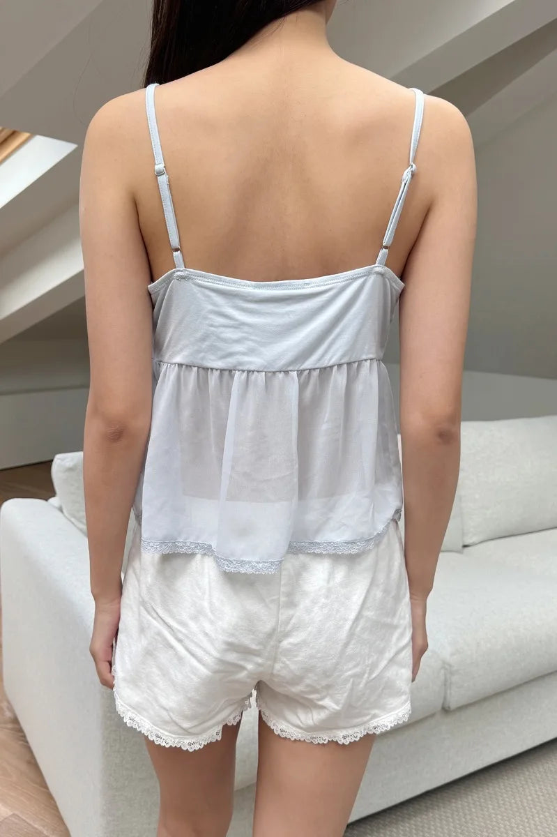 Brandy Melville Pure Cotton Three-Button Base Layer Vest Sweet Style V-Neck Sleeveless Tank Top for Women Spring Summer