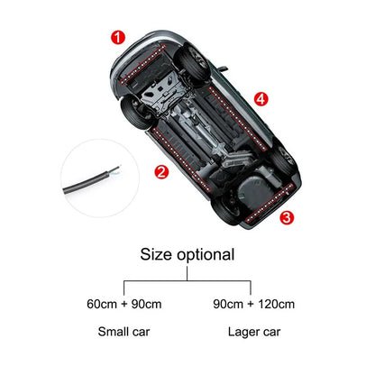 BLALION Flexible Car Underglow Light Strip 12V LED Underbody Ambient Light With App Control Neon Auto Decorative Atmosphere Lamp
