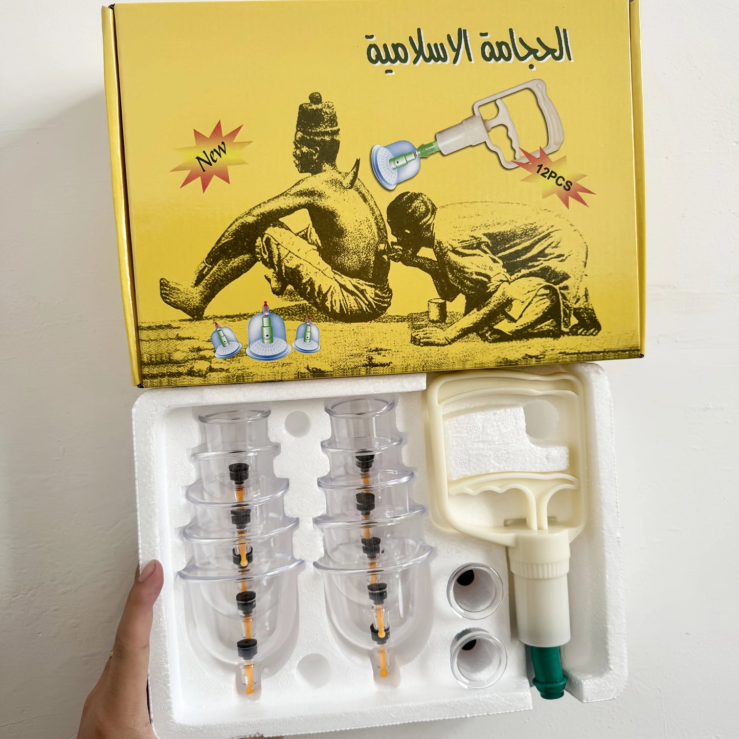 22pcs Cupping Relax Set Multiple Sizes of Vacuum Cups with Hand Pump and Detailed Cupping Manual Massage Cupping Set for Massage