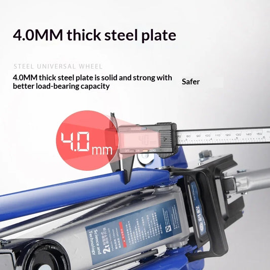 Car Rescue Tools Lifting Hydraulic Jockey Jack Pneumatic Lift Small Portable Car Floor Jack Heavy Duty Quick Lift Emergency