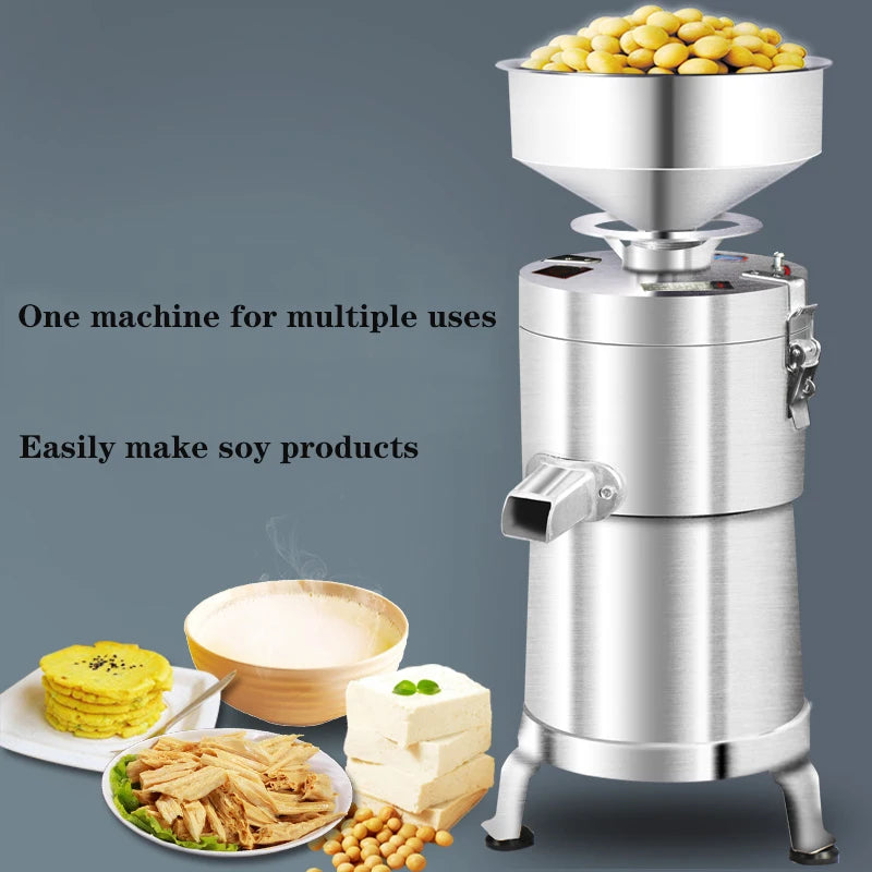 Commercial Soy Milk Maker No Filter Needed Automatic Grinding Soya Bean Tofu Making Machine For Breakfast Restaurant Household