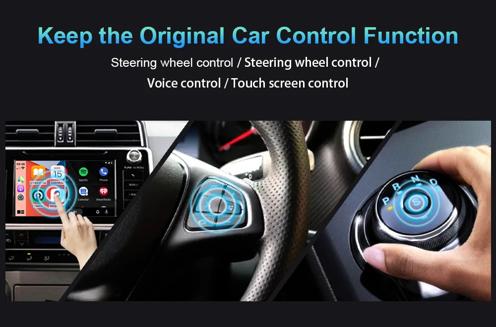 IHeylinkit New 2 In 1 Mini Wireless Carplay Android auto Wireless Adapter Smart connectivity for most vehicle models
