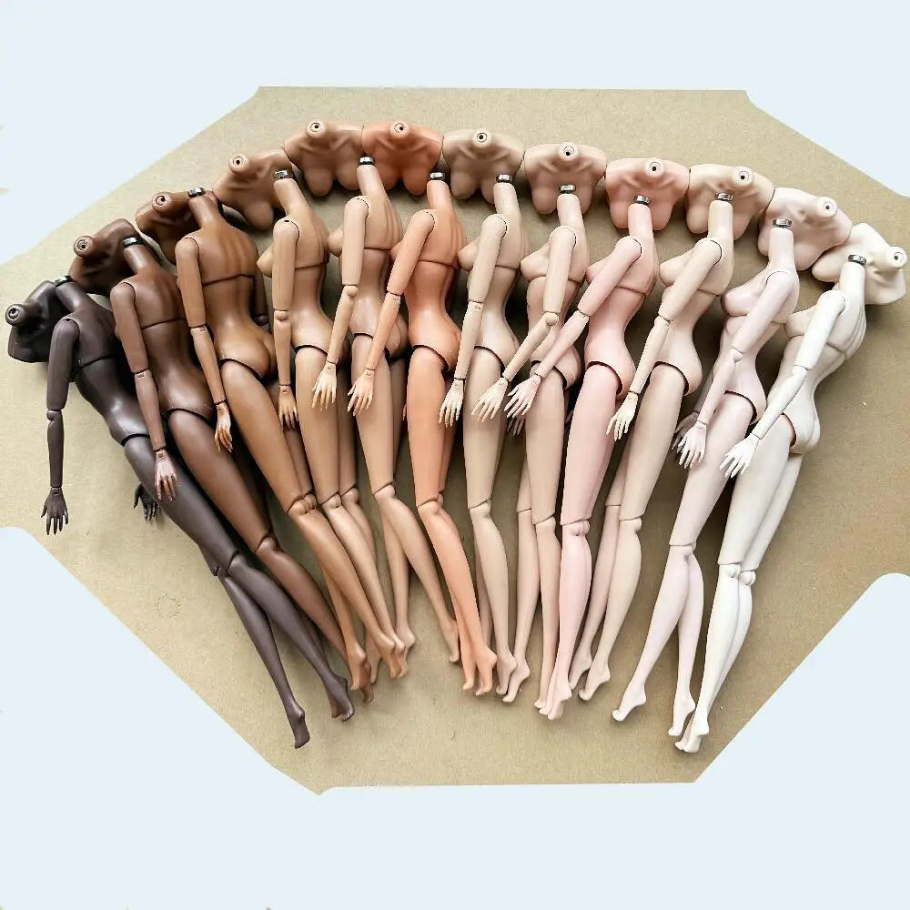 NEW LULY 1/6 Doll Body 2024 Version 12 Skin Tones High Quality Joints Removable Doll Body With Replacement Chest