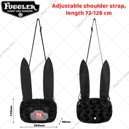 Original Fuggler Funny Ugly Teeth Monster Plush Toys Shoulder Bag Wide Eyed Weirdo Sphynx Cat Sir Belch Peluche Dolls Crossbags