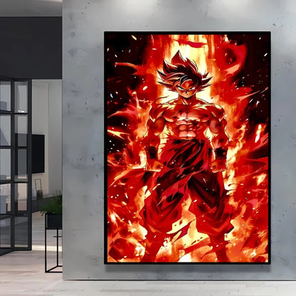 Canvas Posters Dragon Ball Goku Picture Children Gifts Home Decoration Waterproof Comics Pictures High Quality Wall Art Classic