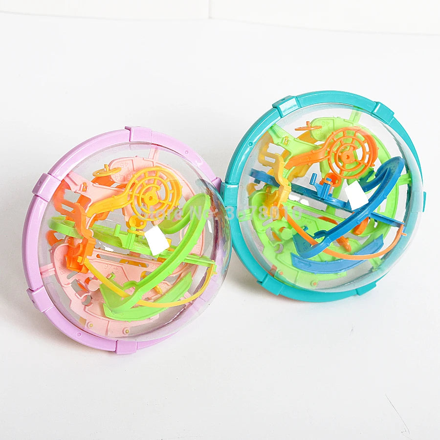 New Magic 3D Space Mission Maze Globe Puzzle Intellect Ball  80-100 Obstacles  Educational Interactive Brain Teaser for Children
