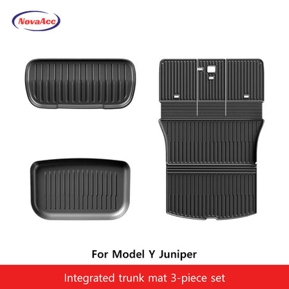 NovaAcc for Tesla Model Y Juniper 2025 2026 Model 3 Highland Floor Mats Trunk Mats Cargo Liners TPE All Weather Water Proof