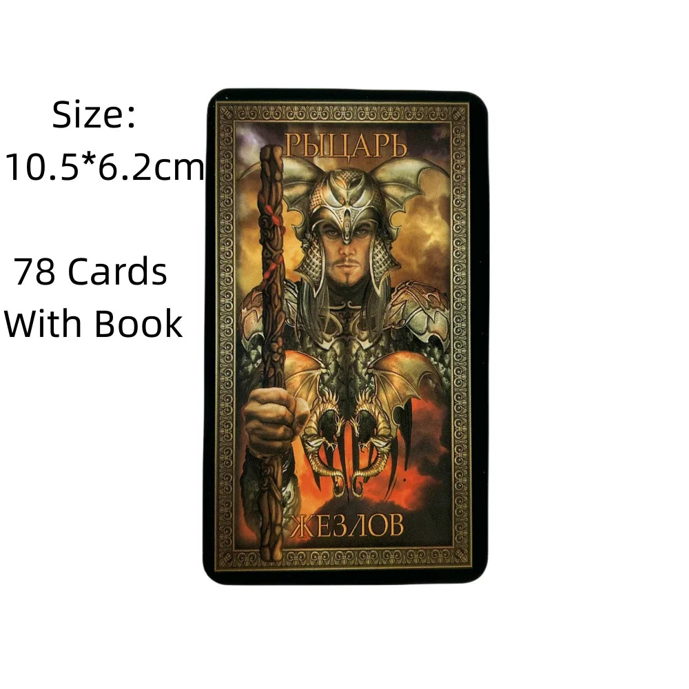 Russian Tarot Cards Deck Visions Divination Edition Board ТАРО ГРАНД ЛЮКС Playing Games With Paper Guidebook Wholesale