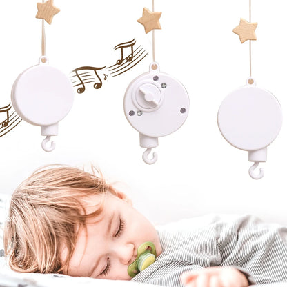 Baby Rattle Toys 0-12 Months White Rotary Mobile On The Bed Newborn Music Box Bed Bell Toy Holder Bracket Bluetooth/Remote Box