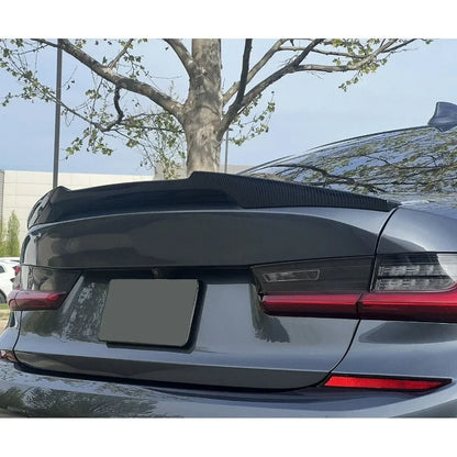 XVIP Car M4 Style Roof Spoiler Glossy Black Wings For BMW 3 Series G20 G28 2019-2022 330i 330e Sedan ABS Ducktail Trunk Spoilers