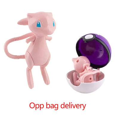 Hot Pokemon Figure Greninja Lucario Pokeball Gyarados Pikachu Dragonite Gengar Mew Venusaur Elf Poke Ball Toy Kids Birthday Gift