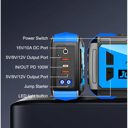 Car Emergency Battery Starter Jump Portable Power Bank Multi Function 8000A Ultra-Large Capacity 12V Auxiliary Starting Device