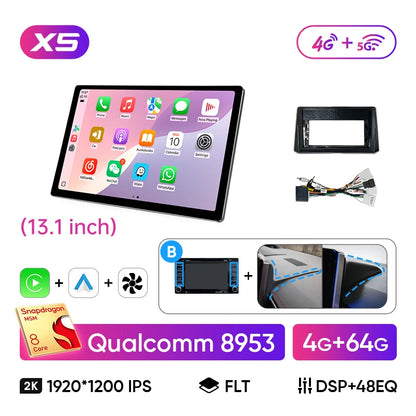 Ainavi 13.1 Inch For Toyota Corolla E210 2019 2020 2022 2023 2025 Car Radio Wireless Carplay Android Auto Car Multimedia Player