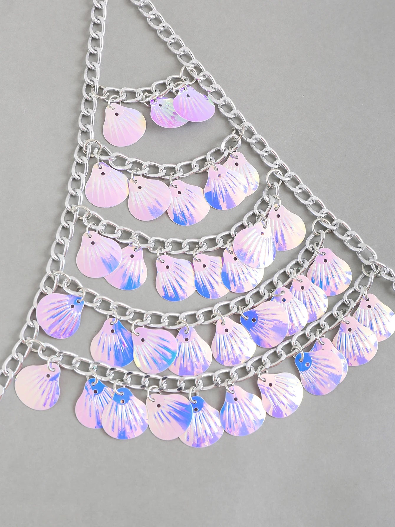 Summer Colorful Shells Chest Bra Chain Sweet Body Outfit Accessories 2025 Handmade Tank Top Sexy Lingerie Jewelry For Women