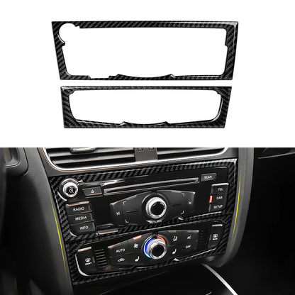 Car Center Console Gear Shift Panel Set, For Audi A4 S4 RS4 A5 S5 RS5 (2007-2016) Carbon Fiber Interior Sticker Trim Accessories