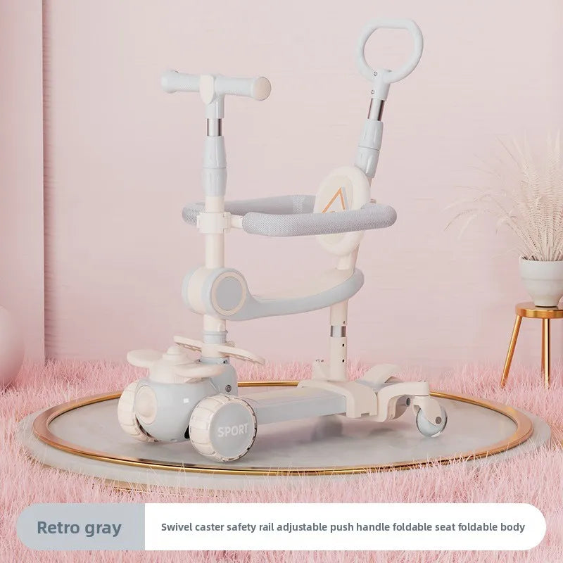 5-in-1 Toy Scooter for Boys and Girls–Children’s Scooter, Ideal for Developing Children’s Balance