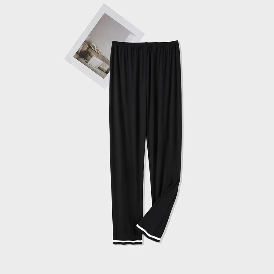 Spring, Autumn and Winter Men's Single-Piece Pajama Pants, Thickeneded Pants, Plus Fat, Large Size, Casual, Can Be Worn Outside, Fashionable Home Pants