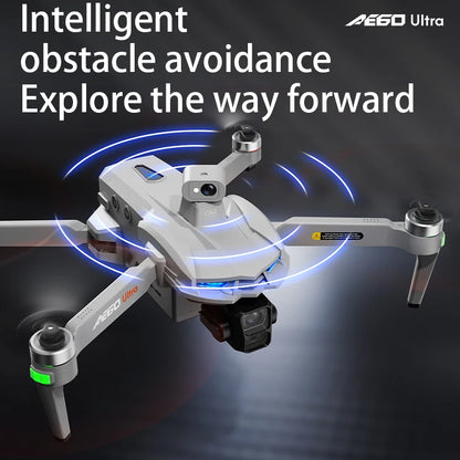 AE60 Ultra Drone 4K Camera Drone with 3-Axis Gimbal 5G GPS 360 ° Obstacle Avoidance Foldable Quadcopter 20KM Security Drone UVA