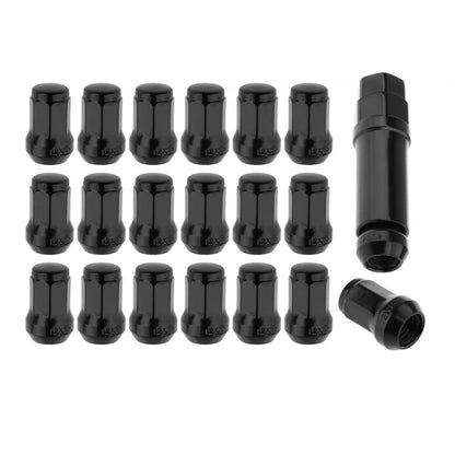 Wheel Lug Nuts Replacement Set M12 Cold Forged Carbon Steel Socket Key for Automotive Tire Maintenance