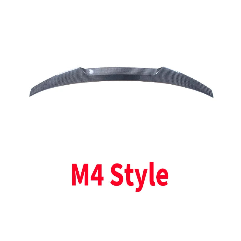 For Audi A3 S3 RS3 8V 2013-2020 Rear Trunk Wing Carbon Fiber M4/PSM/R/V/HK Style Spoiler Tail Fin Guard Board Kits Accessories