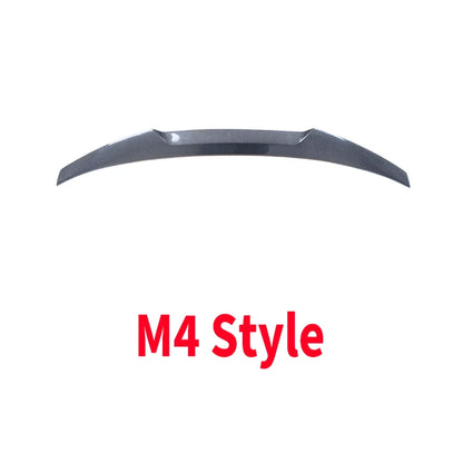 For Audi A3 S3 RS3 8V 2013-2020 Rear Trunk Wing Carbon Fiber M4/PSM/R/V/HK Style Spoiler Tail Fin Guard Board Kits Accessories