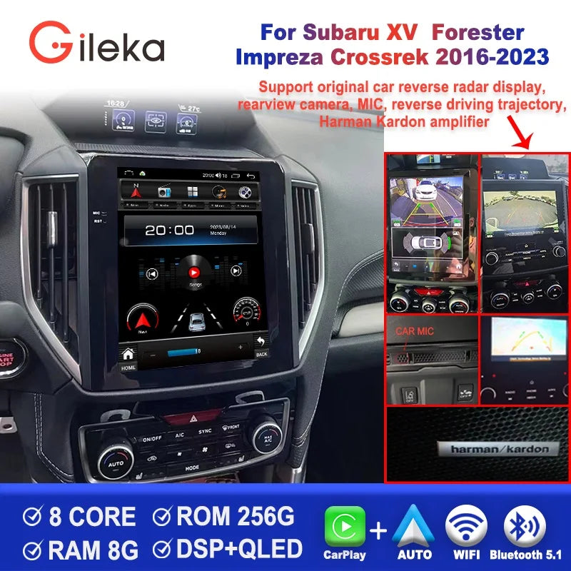 Android Radio Head Unit For Subaru Forester XV Impreza G4 2018-2022 Car one din Multimedia Video Player  GPS