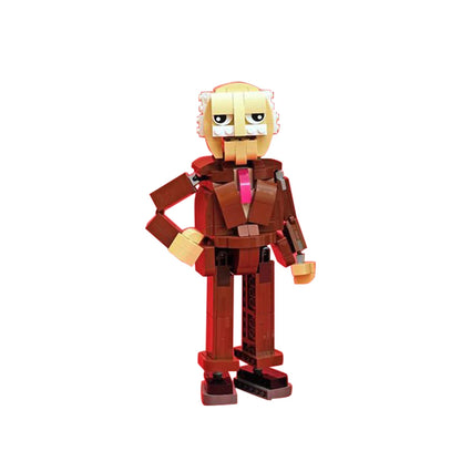 Gobricks MOC Waldorf and Statler Brickheadz Building Blocks Ideal Figure Bricks Sets Children DIY Model Adult Toys Birthday Gift