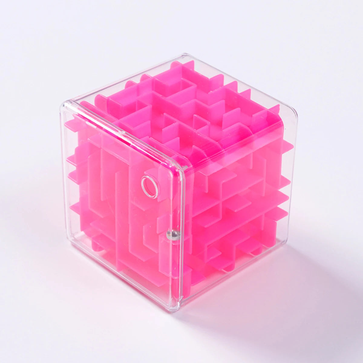 1pc Kids 3D Maze Puzzle Six-sided Rolling Ball Game Labyrinth Children Balance Training Educational Toys