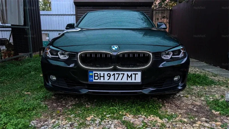 LED Light Front Bumper Racing Grille Grill For BMW 3 Series F30 F31 320i 330i 335i 2012-2019 1 Pair Gloss Black Kidney Grills