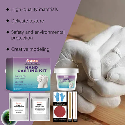 Hand Casting Kit Keepsake Fun Hand Mold Kit Plaster Hand Mold Casting Kit For Adult Child Anniversary Wedding Couples Present
