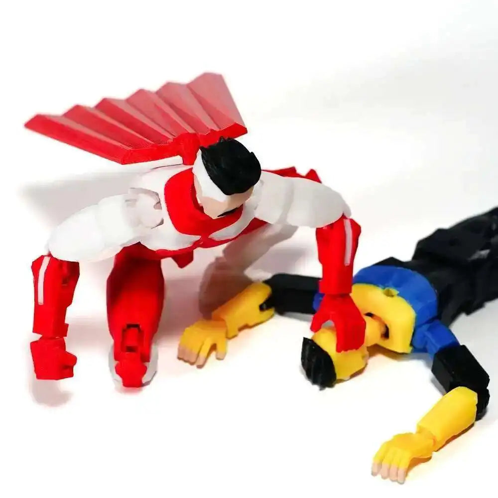 3D Printed Superheroes Invincible 2.0 Anime Multi-Jointed Shapeshift Toys Action Figures Mannequin Model Ornaments Gifts