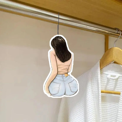 1/5/10 pieces of Queen Sister beautiful buttocks car interior decoration fragrance, gentle double-sided hanging decoration