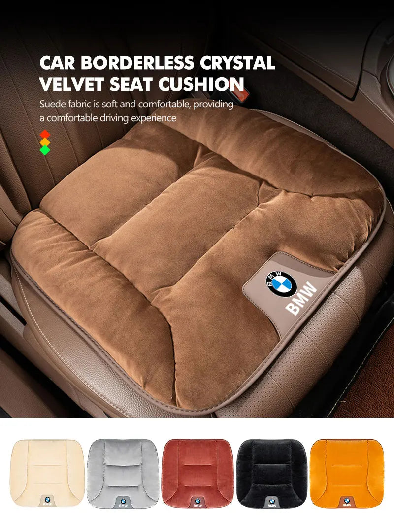 For BMW 3D Flannel Car Seat Cover Winter Warm Seat Cushion Anti Slip Auto Front Chair Seat Pad E90 E60 E46 E39 F30 F10 E87 X3 X4