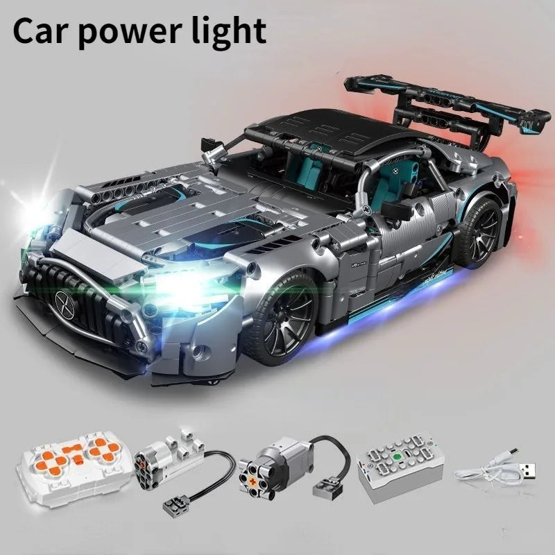 1:14 Sports Car RC Toy Car Building blocks Toy Birthday Gift MOC Sports Car Model Birthday Gift (1466+ particles)