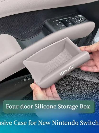 BYD  Atto 3 Silicone Storage Box for Front & Rear Doors, Interior Car Modification Accessories