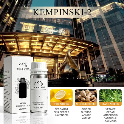 TEABLUM 100ML Aromatic Hotel Essential Oil Hotels Home Air Freshener Pure Plant Essential Oil Alcohol Free for Electric Diffuser