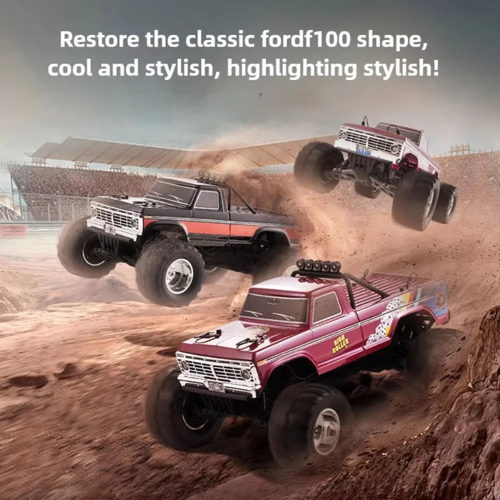 1/10 F100 FMS RC Off-road Vehicle  Remote Control Climbing Car 2.4G Remote Control Simulation Pickup Climbing Car Model Toy Gift