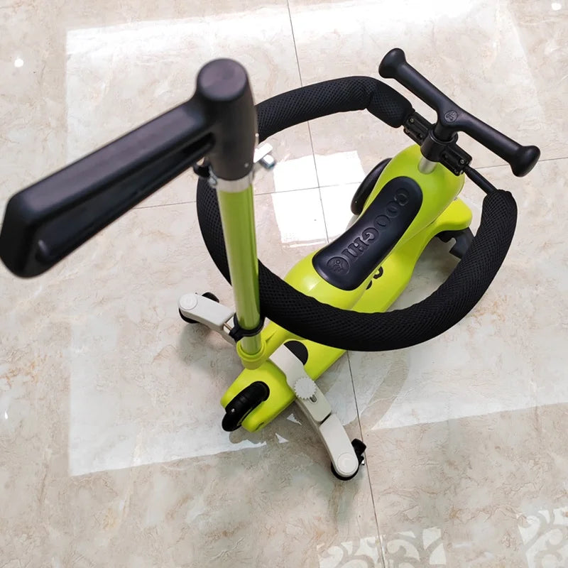 Universal Wheel Children's Scooter Quad Wheel Anti-tilt Safety Design Easy to Ride Ideal for Kids Learning Balance And Coordi...